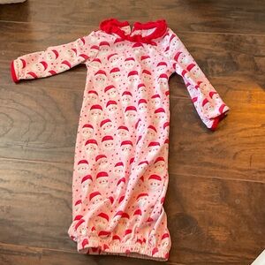 Adorable Pink Santa Kids Nightgown
